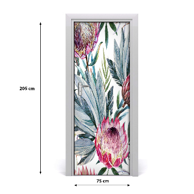 Papel de parede em porta Protea