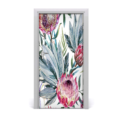 Papel de parede em porta Protea