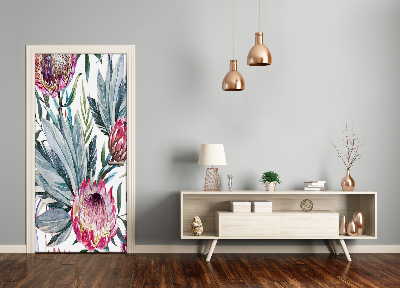 Papel de parede em porta Protea