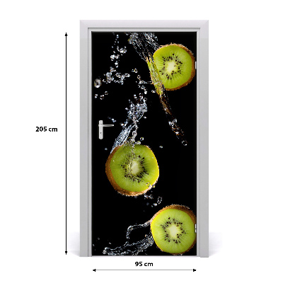 Adesivo em porta Kiwi