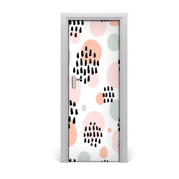 Papel de parede em porta Fundo abstrato