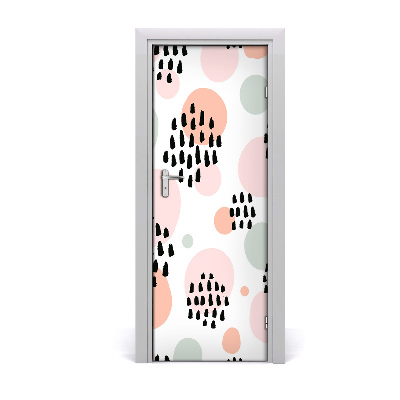 Papel de parede em porta Fundo abstrato