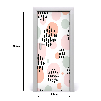 Papel de parede em porta Fundo abstrato