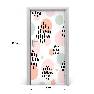 Papel de parede em porta Fundo abstrato