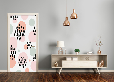 Papel de parede em porta Fundo abstrato