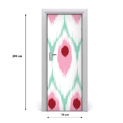 Autocolante para porta padrão de pavão doméstico