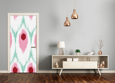 Autocolante para porta padrão de pavão doméstico