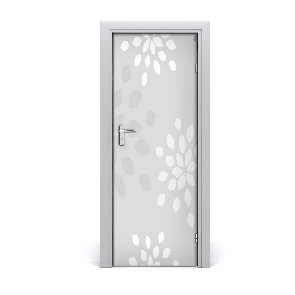 Autocolante para porta Padrão floral