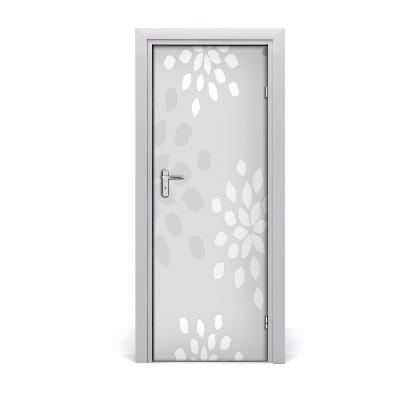 Autocolante para porta Padrão floral