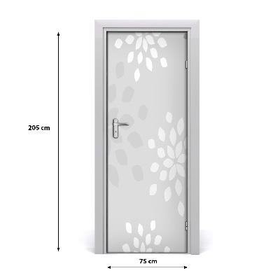 Autocolante para porta Padrão floral