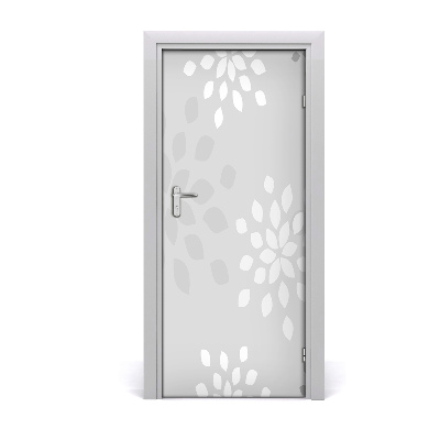 Autocolante para porta Padrão floral