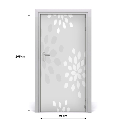 Autocolante para porta Padrão floral