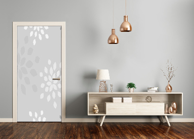Autocolante para porta Padrão floral
