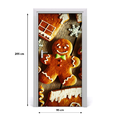 Papel de parede em porta Biscoitos de gengibre