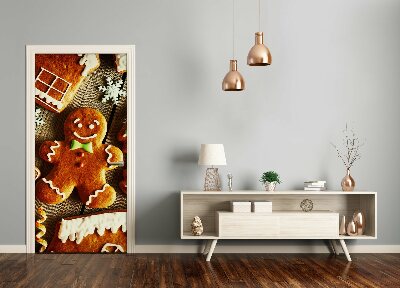 Papel de parede em porta Biscoitos de gengibre