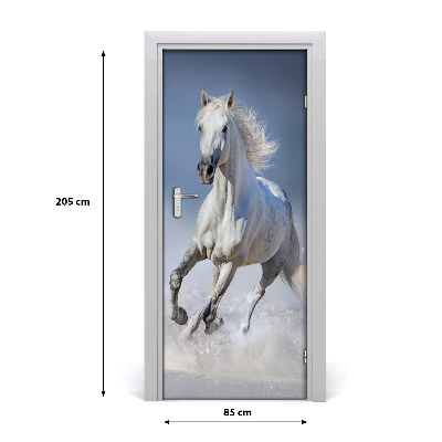 Autocolante para porta um cavalo a galope