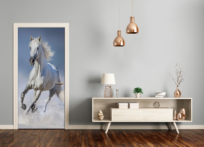 Autocolante para porta um cavalo a galope