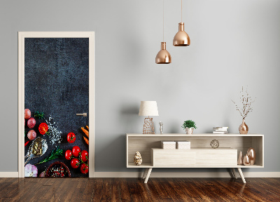 Autocolante para porta Vegetais e especiarias