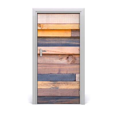 Adesivo em porta Parede de madeira
