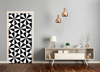 Papel de parede em porta Fundo geométrico