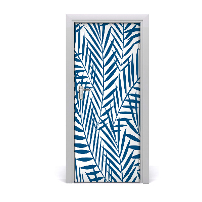 Adesivo em porta Folhas tropicais