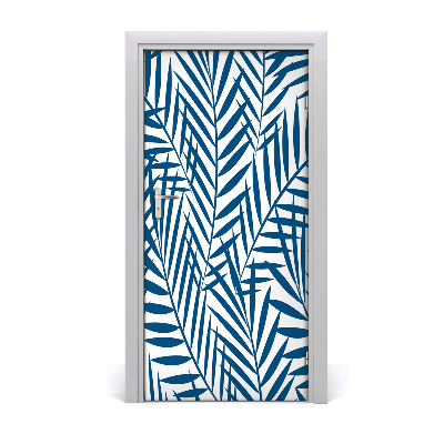 Adesivo em porta Folhas tropicais
