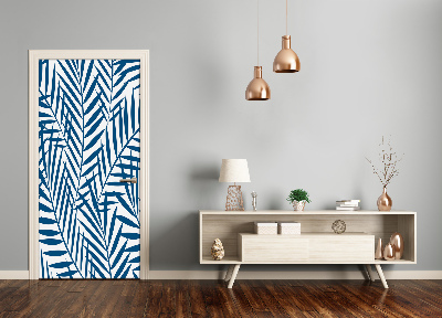 Adesivo em porta Folhas tropicais