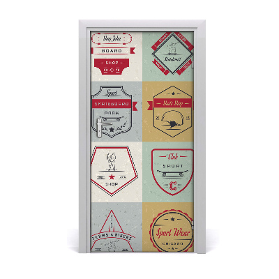 Autocolante para porta Placas de skate