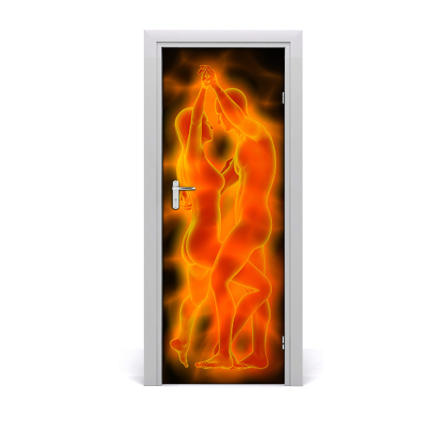 Papel de parede em porta Casal dançando