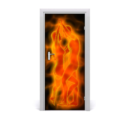 Papel de parede em porta Casal dançando