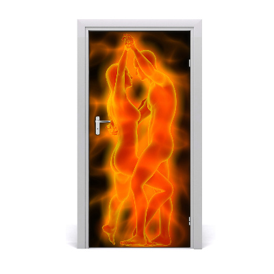 Papel de parede em porta Casal dançando