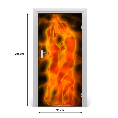 Papel de parede em porta Casal dançando