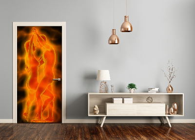 Papel de parede em porta Casal dançando