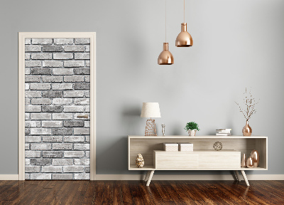 Adesivo em porta Parede de tijolos