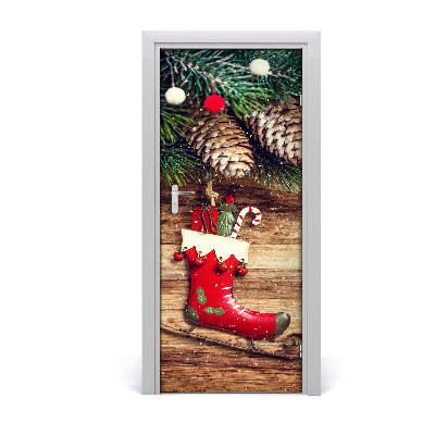 Autocolante para porta decorações de Natal