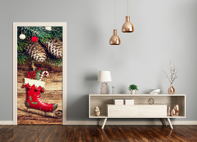 Autocolante para porta decorações de Natal