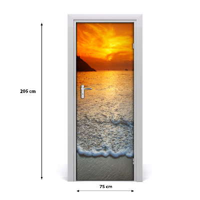 Adesivo em porta Pôr do sol