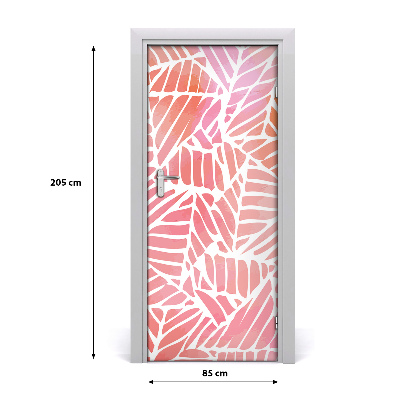 Autocolante para porta Padrão abstrato