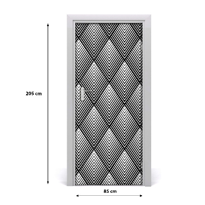 Adesivo em porta Fundo geométrico
