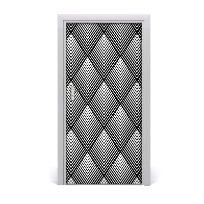 Adesivo em porta Fundo geométrico