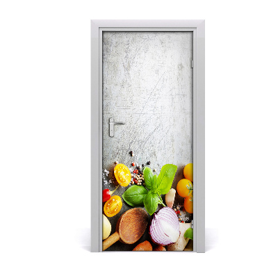 Autocolante para porta Vegetais