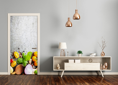 Autocolante para porta Vegetais