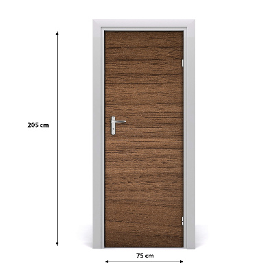 Adesivo em porta Fundo de madeira