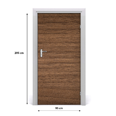 Adesivo em porta Fundo de madeira