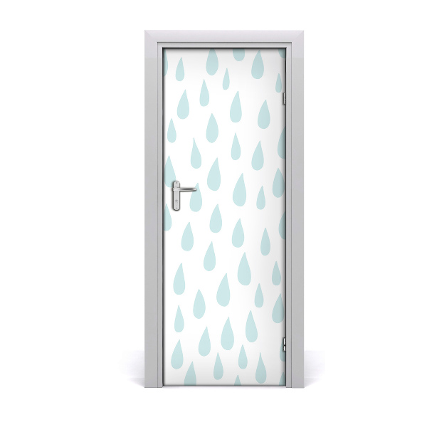 Papel de parede em porta Gotas