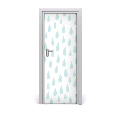 Papel de parede em porta Gotas