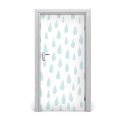Papel de parede em porta Gotas