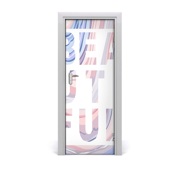 Adesivo em porta Lindo