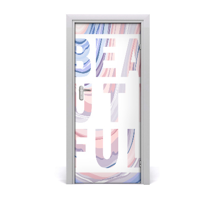 Adesivo em porta Lindo