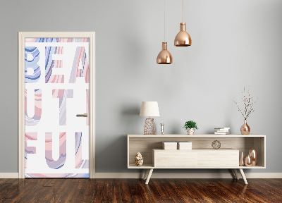 Adesivo em porta Lindo